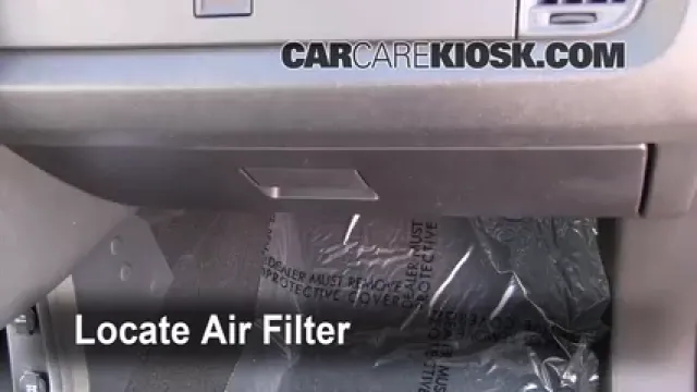 2010 Dodge Journey SXT 3.5L V6 Filtre à air (intérieur) Changement